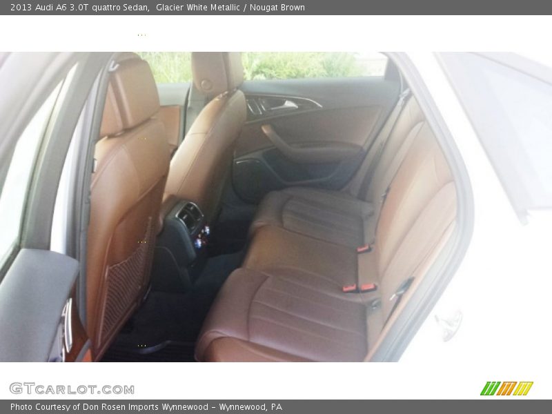 Glacier White Metallic / Nougat Brown 2013 Audi A6 3.0T quattro Sedan