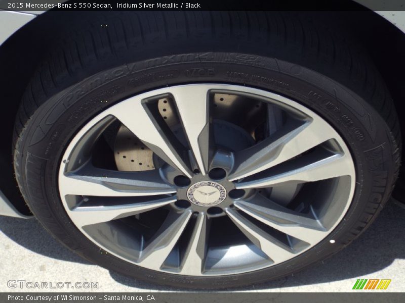 Iridium Silver Metallic / Black 2015 Mercedes-Benz S 550 Sedan