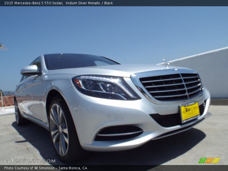 Iridium Silver Metallic / Black 2015 Mercedes-Benz S 550 Sedan