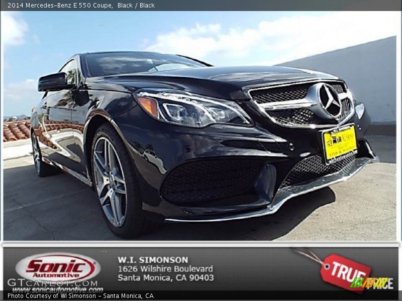 Black / Black 2014 Mercedes-Benz E 550 Coupe