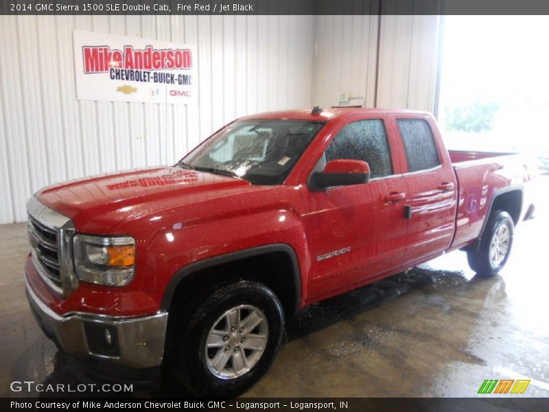 Fire Red / Jet Black 2014 GMC Sierra 1500 SLE Double Cab