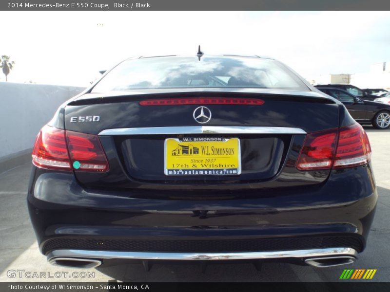 Black / Black 2014 Mercedes-Benz E 550 Coupe