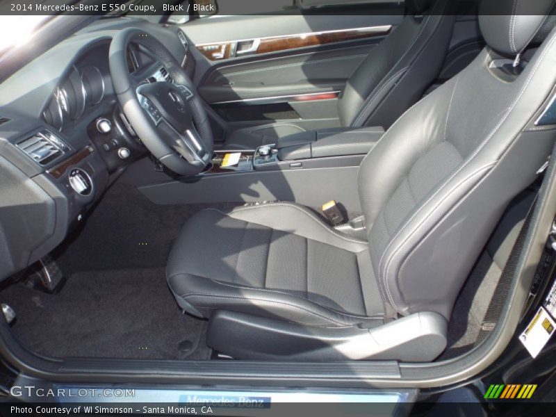 Front Seat of 2014 E 550 Coupe