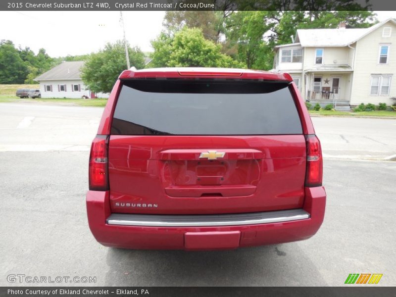 Crystal Red Tintcoat / Cocoa/Dune 2015 Chevrolet Suburban LTZ 4WD