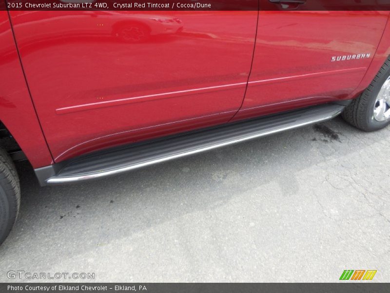 Crystal Red Tintcoat / Cocoa/Dune 2015 Chevrolet Suburban LTZ 4WD