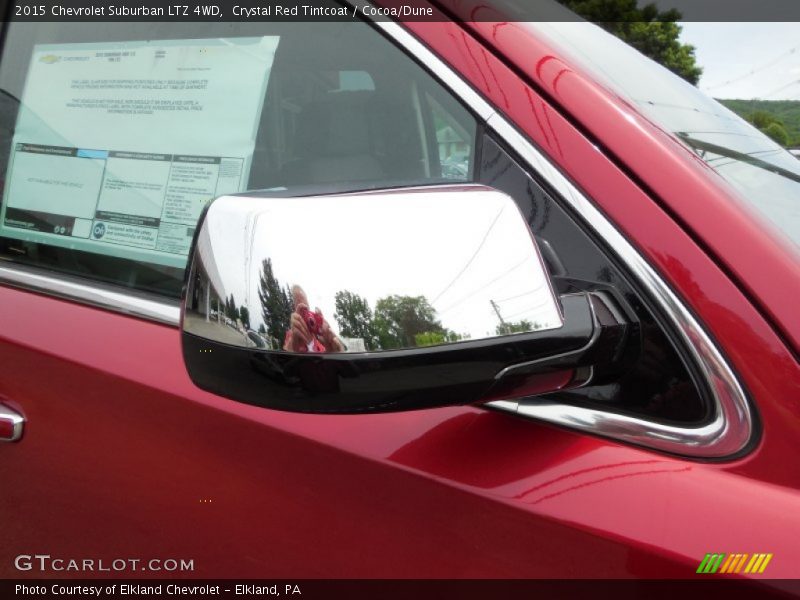 Crystal Red Tintcoat / Cocoa/Dune 2015 Chevrolet Suburban LTZ 4WD