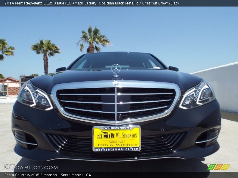 Obsidian Black Metallic / Chestnut Brown/Black 2014 Mercedes-Benz E E250 BlueTEC 4Matic Sedan