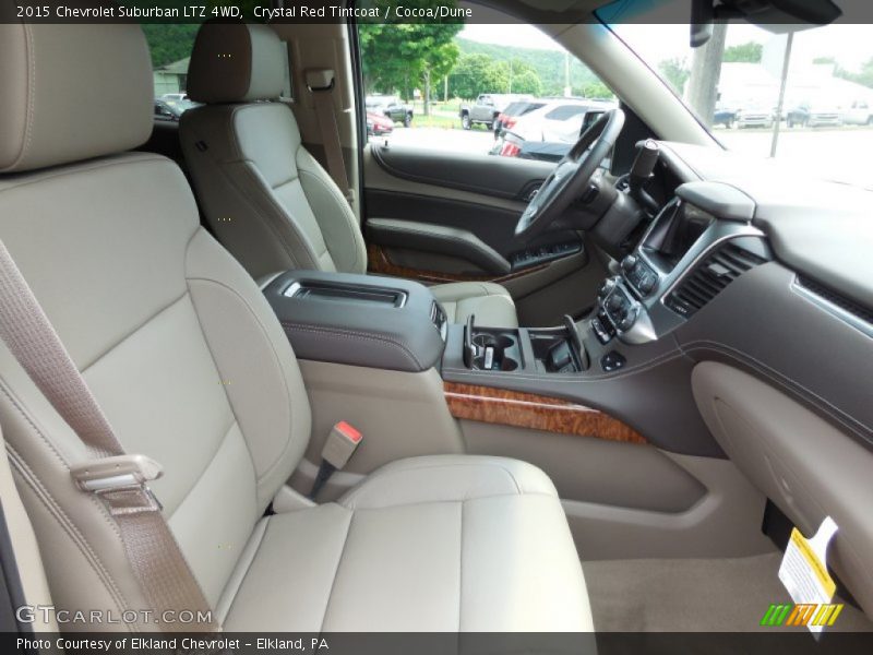 Crystal Red Tintcoat / Cocoa/Dune 2015 Chevrolet Suburban LTZ 4WD