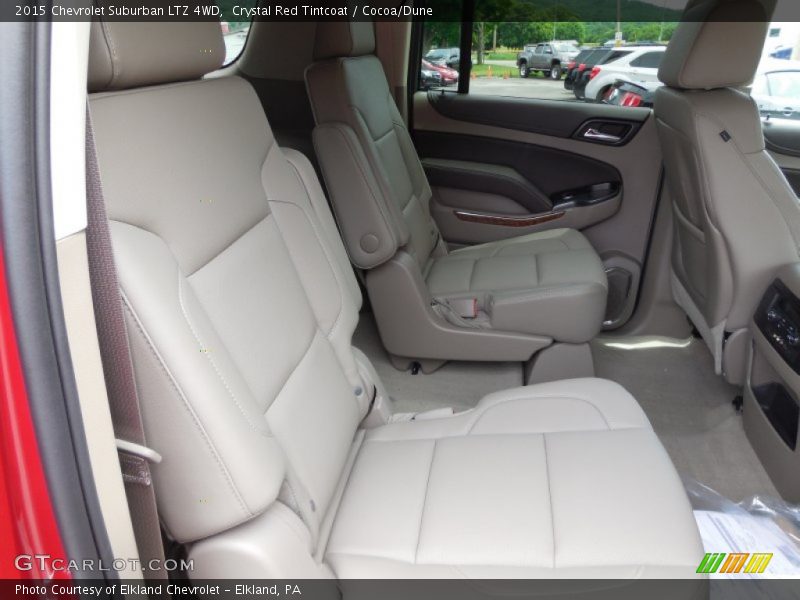 Crystal Red Tintcoat / Cocoa/Dune 2015 Chevrolet Suburban LTZ 4WD