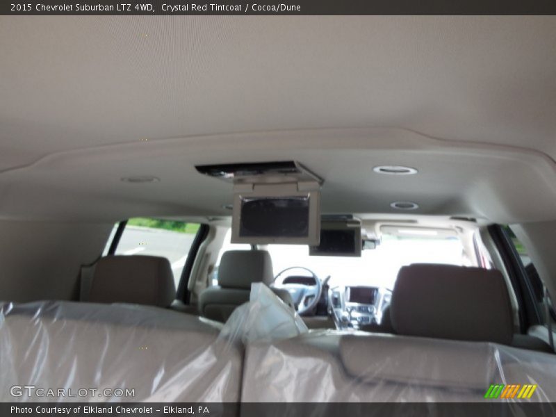 Crystal Red Tintcoat / Cocoa/Dune 2015 Chevrolet Suburban LTZ 4WD