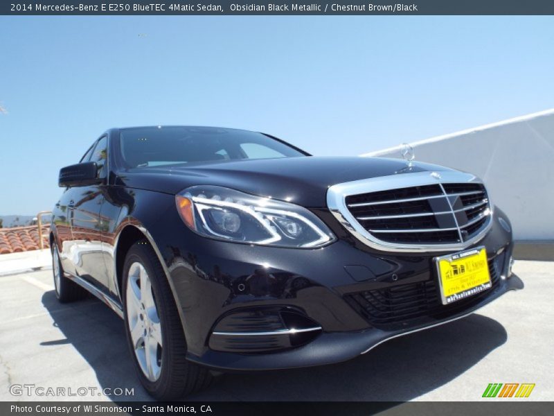 Obsidian Black Metallic / Chestnut Brown/Black 2014 Mercedes-Benz E E250 BlueTEC 4Matic Sedan