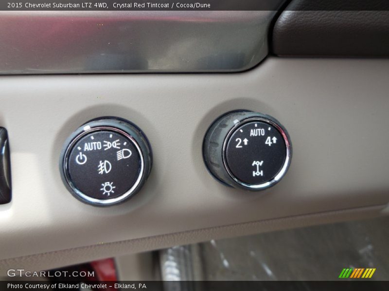 Crystal Red Tintcoat / Cocoa/Dune 2015 Chevrolet Suburban LTZ 4WD