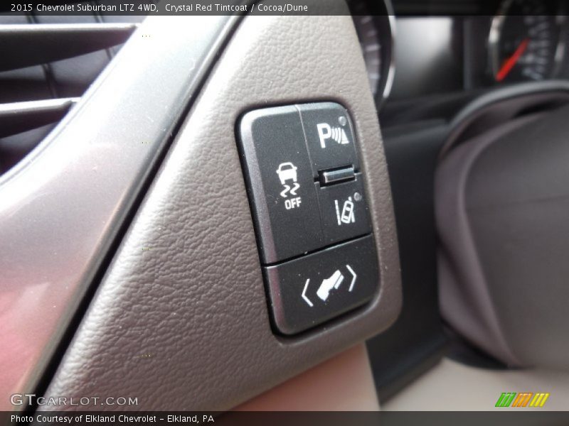 Crystal Red Tintcoat / Cocoa/Dune 2015 Chevrolet Suburban LTZ 4WD