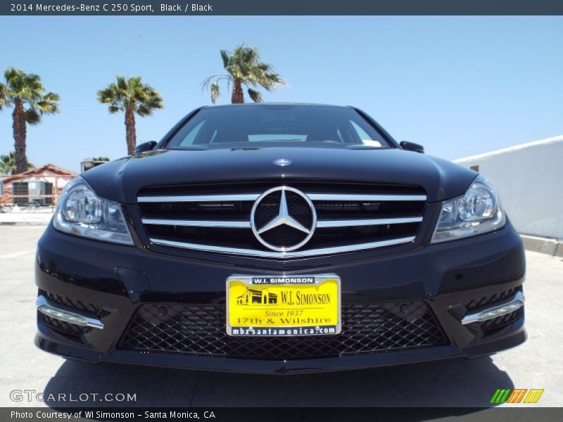 Black / Black 2014 Mercedes-Benz C 250 Sport