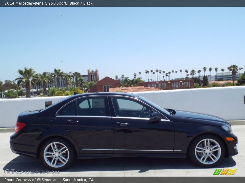 Black / Black 2014 Mercedes-Benz C 250 Sport