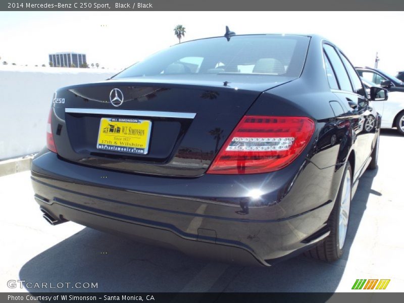 Black / Black 2014 Mercedes-Benz C 250 Sport