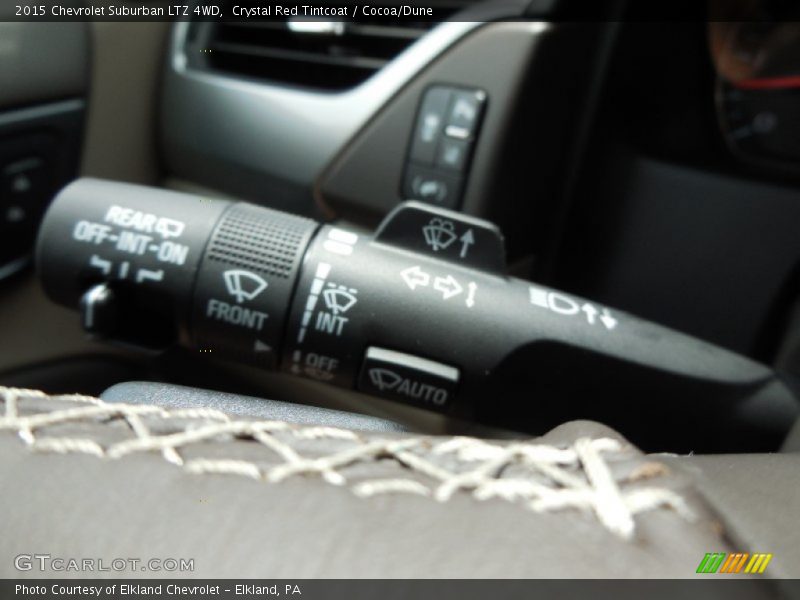 Crystal Red Tintcoat / Cocoa/Dune 2015 Chevrolet Suburban LTZ 4WD
