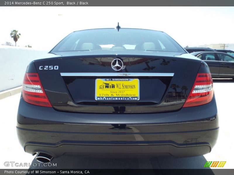 Black / Black 2014 Mercedes-Benz C 250 Sport