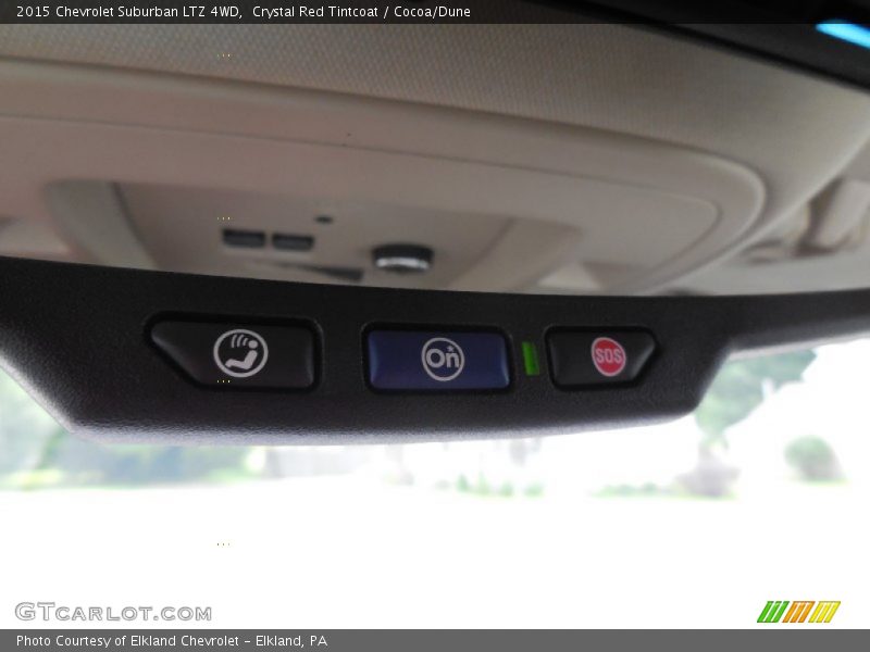 Crystal Red Tintcoat / Cocoa/Dune 2015 Chevrolet Suburban LTZ 4WD