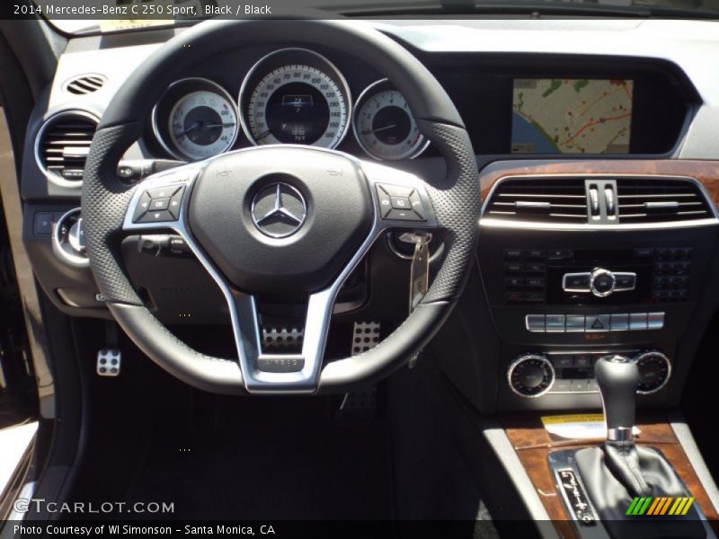 Black / Black 2014 Mercedes-Benz C 250 Sport