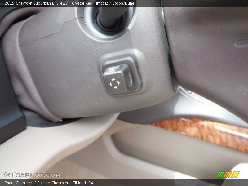 Crystal Red Tintcoat / Cocoa/Dune 2015 Chevrolet Suburban LTZ 4WD