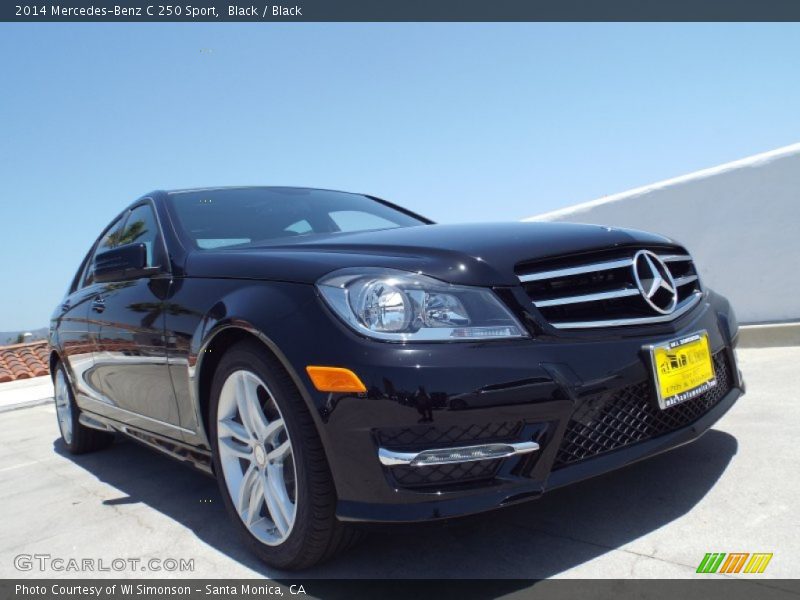 Black / Black 2014 Mercedes-Benz C 250 Sport