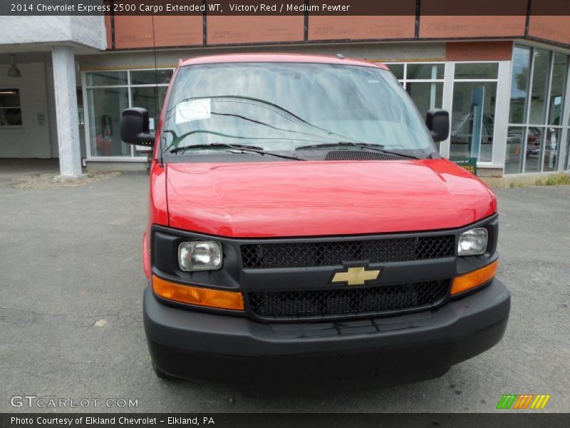 Victory Red / Medium Pewter 2014 Chevrolet Express 2500 Cargo Extended WT