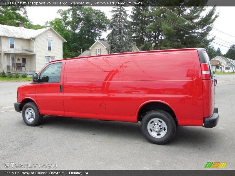Victory Red / Medium Pewter 2014 Chevrolet Express 2500 Cargo Extended WT
