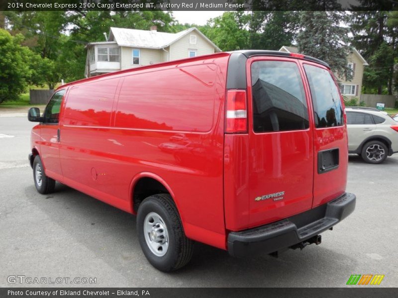 Victory Red / Medium Pewter 2014 Chevrolet Express 2500 Cargo Extended WT