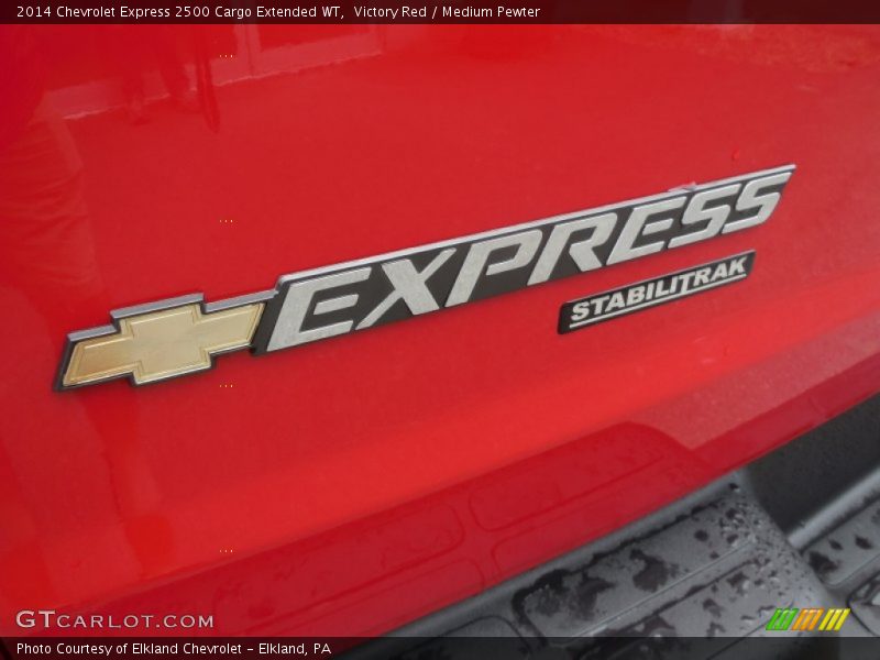 Victory Red / Medium Pewter 2014 Chevrolet Express 2500 Cargo Extended WT