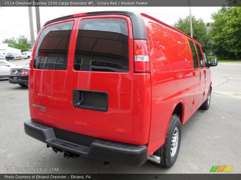Victory Red / Medium Pewter 2014 Chevrolet Express 2500 Cargo Extended WT
