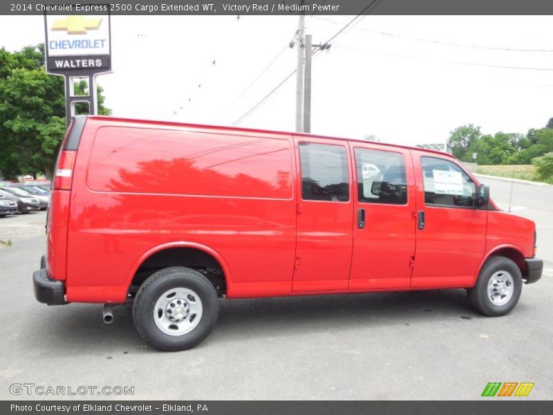 Victory Red / Medium Pewter 2014 Chevrolet Express 2500 Cargo Extended WT