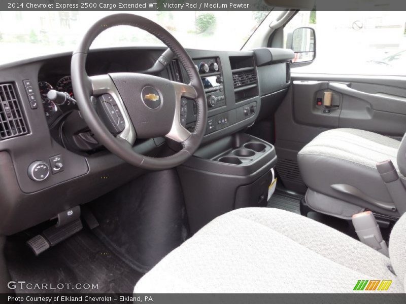 Victory Red / Medium Pewter 2014 Chevrolet Express 2500 Cargo Extended WT