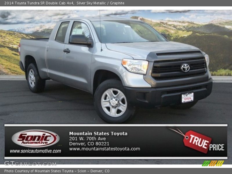 Silver Sky Metallic / Graphite 2014 Toyota Tundra SR Double Cab 4x4