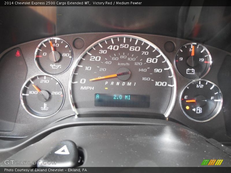 Victory Red / Medium Pewter 2014 Chevrolet Express 2500 Cargo Extended WT
