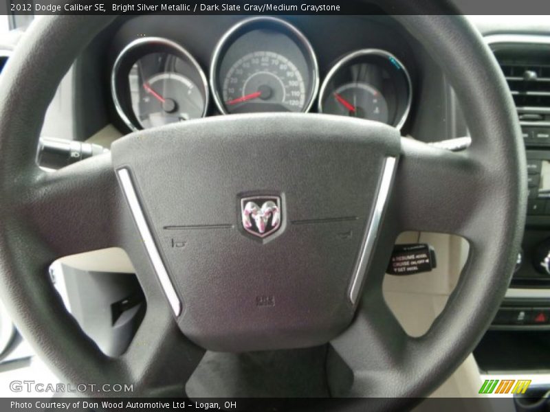 Bright Silver Metallic / Dark Slate Gray/Medium Graystone 2012 Dodge Caliber SE