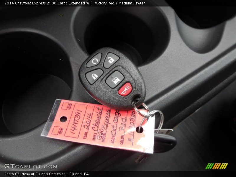 Victory Red / Medium Pewter 2014 Chevrolet Express 2500 Cargo Extended WT
