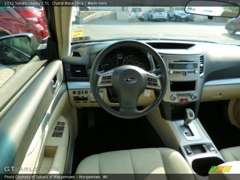 Crystal Black Silica / Warm Ivory 2012 Subaru Legacy 2.5i