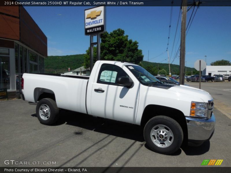 Summit White / Dark Titanium 2014 Chevrolet Silverado 2500HD WT Regular Cab
