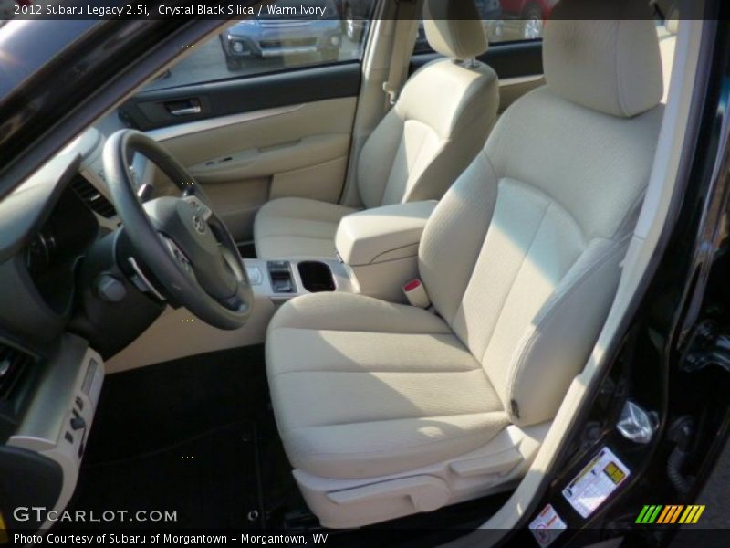 Crystal Black Silica / Warm Ivory 2012 Subaru Legacy 2.5i