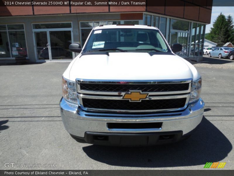 Summit White / Dark Titanium 2014 Chevrolet Silverado 2500HD WT Regular Cab