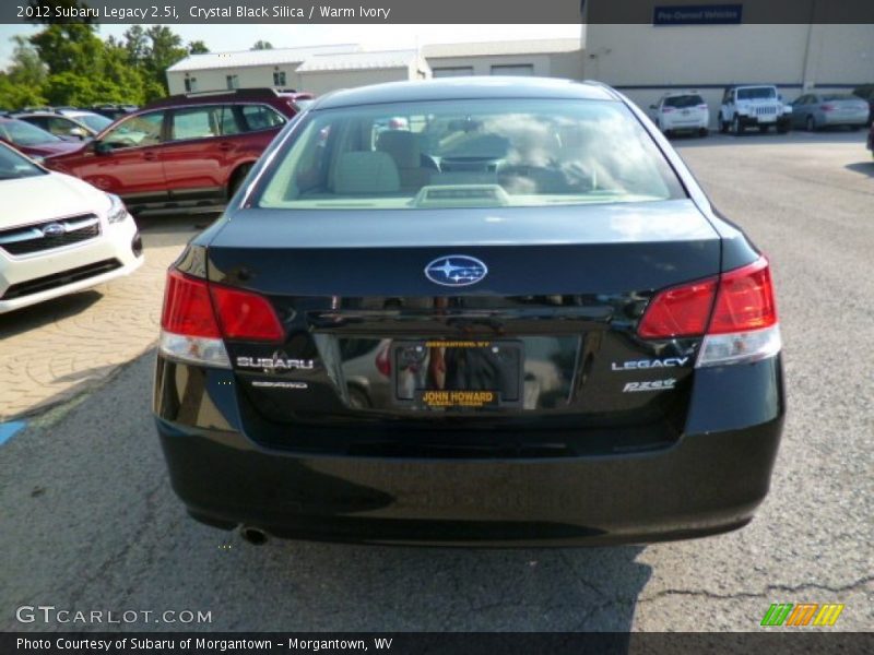 Crystal Black Silica / Warm Ivory 2012 Subaru Legacy 2.5i