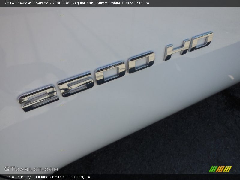 Summit White / Dark Titanium 2014 Chevrolet Silverado 2500HD WT Regular Cab