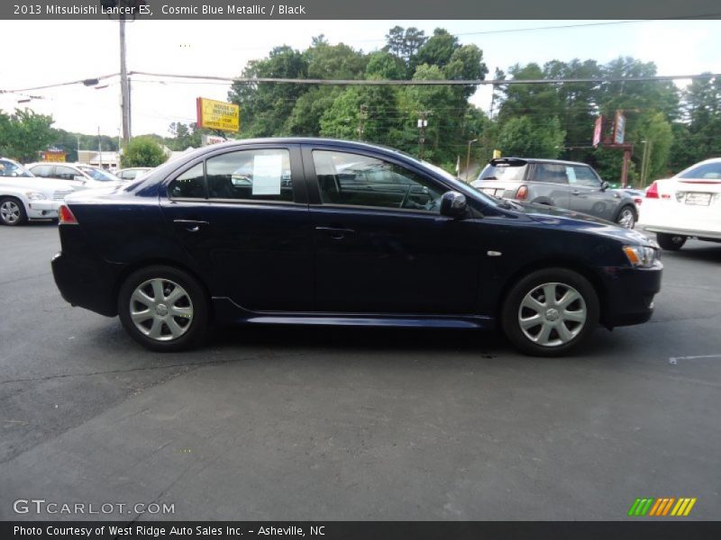 Cosmic Blue Metallic / Black 2013 Mitsubishi Lancer ES