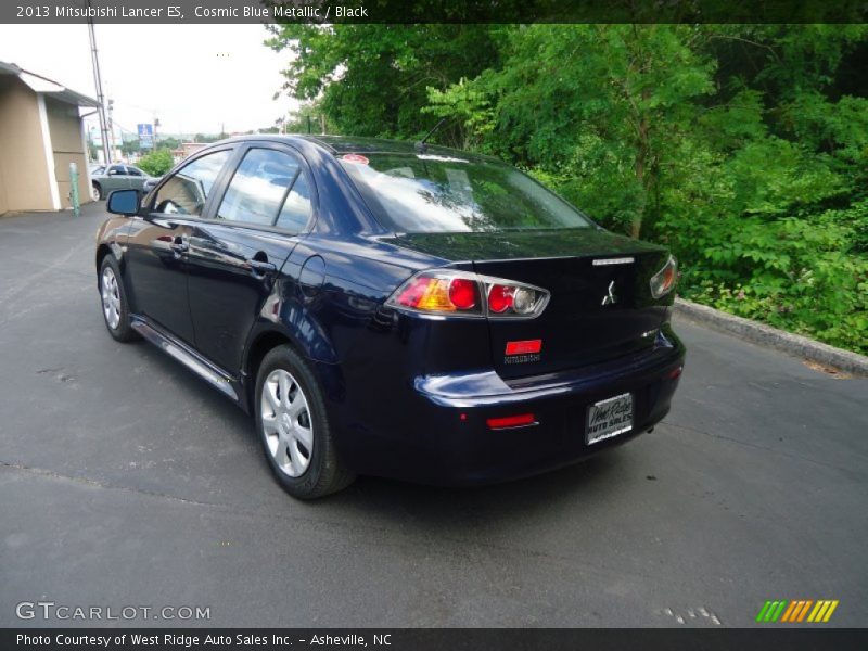 Cosmic Blue Metallic / Black 2013 Mitsubishi Lancer ES