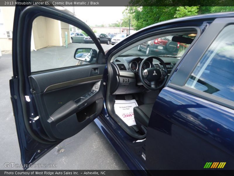 Cosmic Blue Metallic / Black 2013 Mitsubishi Lancer ES