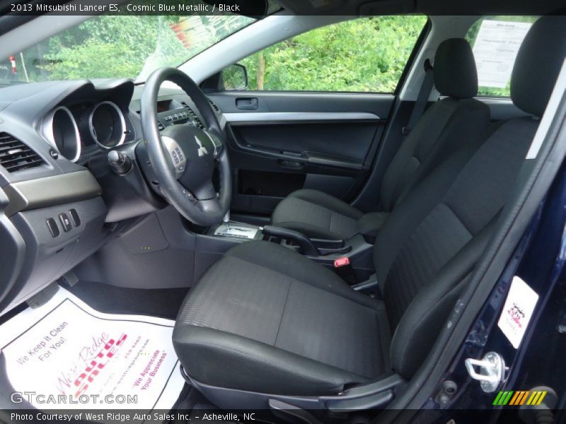 Cosmic Blue Metallic / Black 2013 Mitsubishi Lancer ES