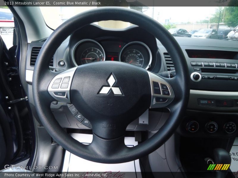 Cosmic Blue Metallic / Black 2013 Mitsubishi Lancer ES