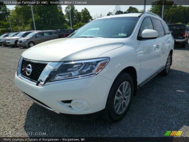 Moonlight White / Charcoal 2014 Nissan Pathfinder SV AWD