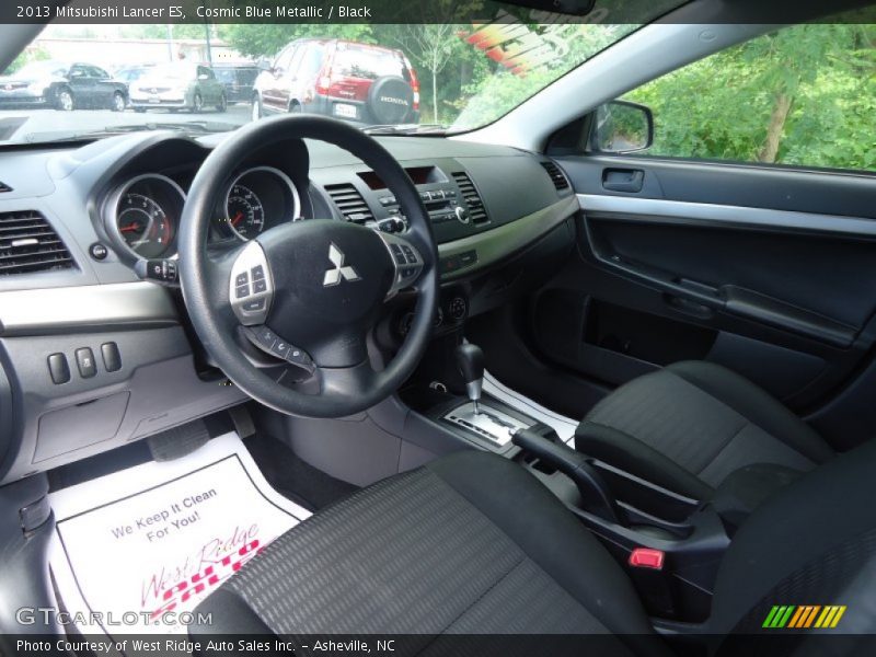 Cosmic Blue Metallic / Black 2013 Mitsubishi Lancer ES